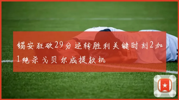 锡安狂砍29分逆转胜利关键时刻2加1绝杀戈贝尔成提款机